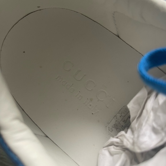 GUCCI Ace 'GG Crystal Canvas - Blue - Picture 7 of 9